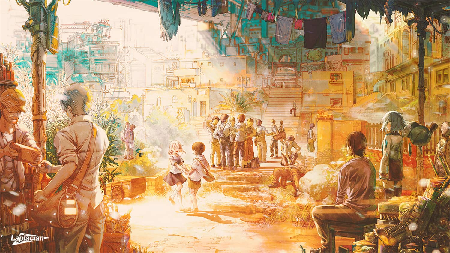 白日梦的构想图/Cyanotype Daydream Girl/Cyanotype Daydream -The Girl Who Dreamed the World--资源站