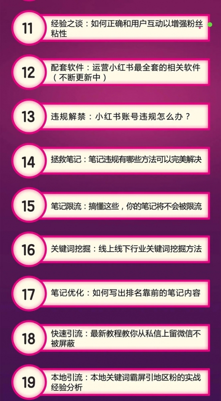 小红书爆款推广引流训练课6.0，手把手带你玩转小红书，实操一天50+精准女粉-资源站