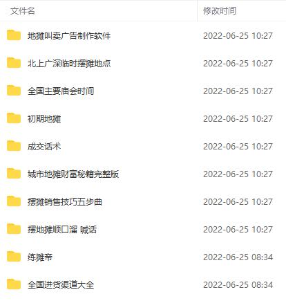 全国各地行业小本摆地摊教程创业夜市顺口溜选址经验教程课，价值上千元-资源站