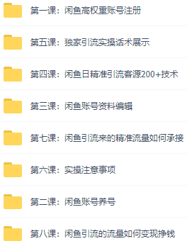 闲鱼+豆瓣：精准引流全系列课程，每天引流200+精准粉-资源站