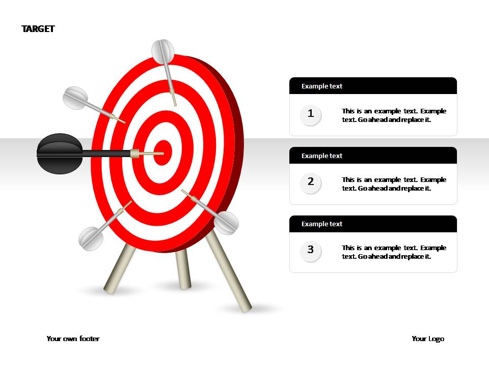 射中靶心PPT图表