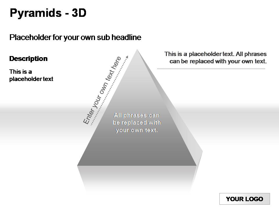3D金字塔PPT图表