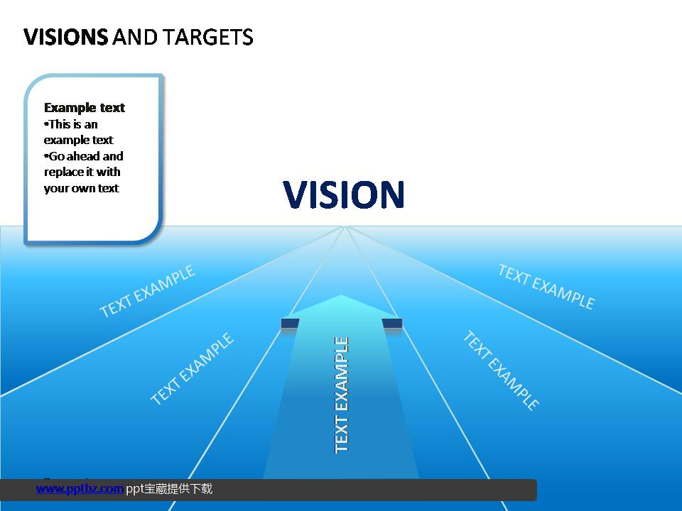 目标管理冲刺愿景PPT图表