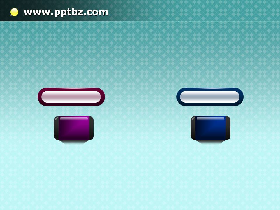 PPT图表模板：设计精美的按钮