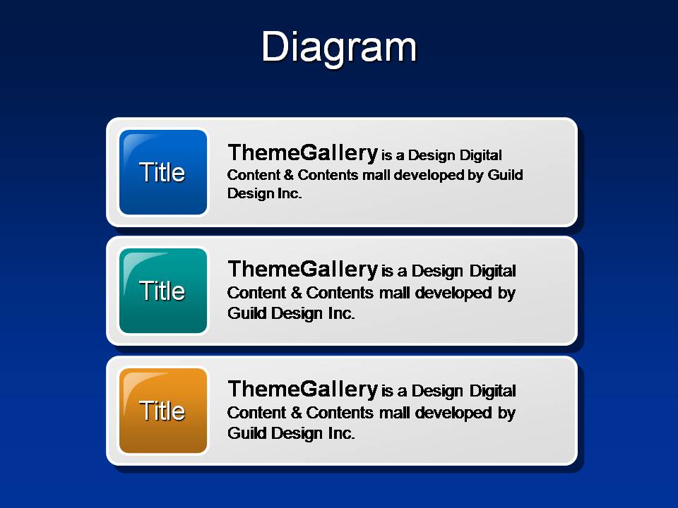 银色PPT图表模板