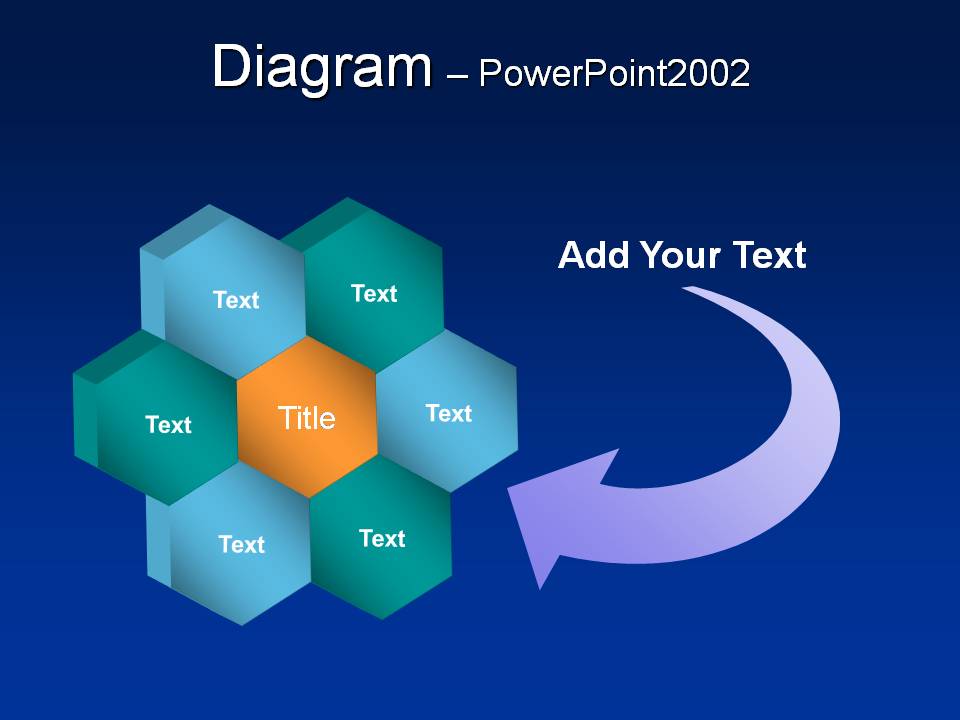 蜂房风格PPT图表