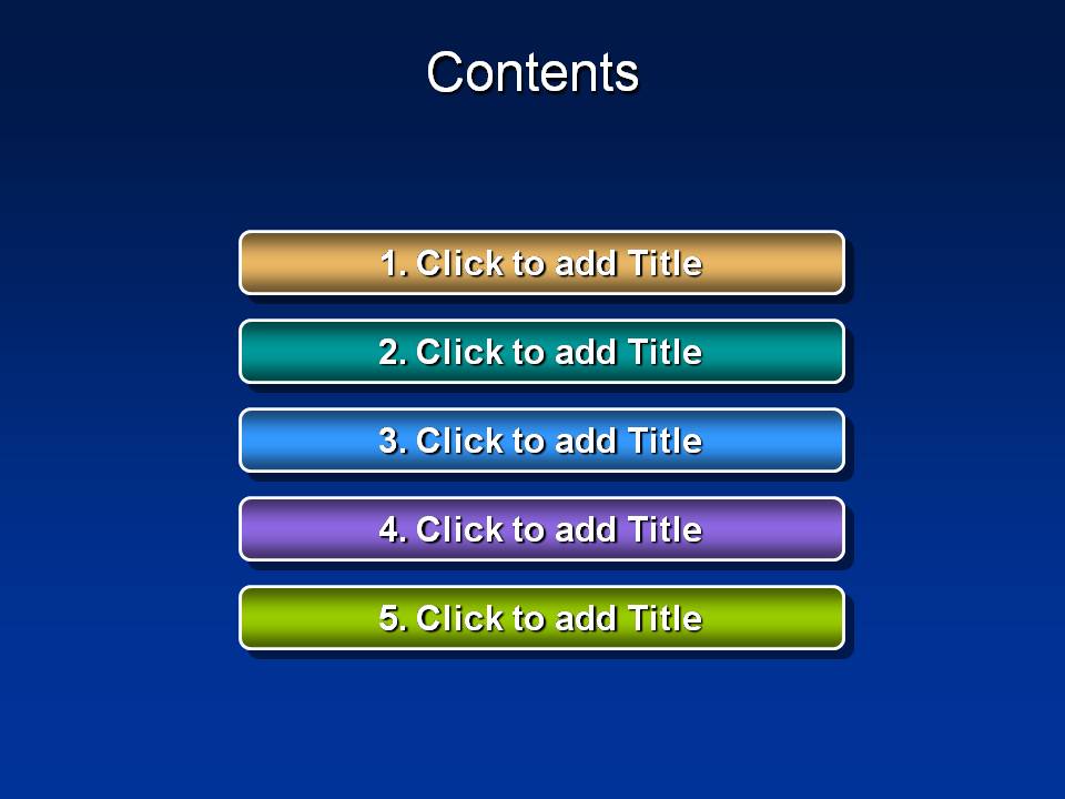 彩色标题框PPT图表模板