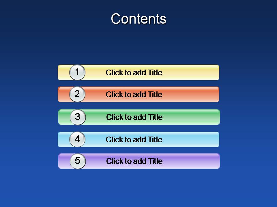 数字彩色PPT图表模板