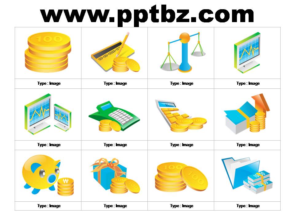 PPT图标-金融行业图标