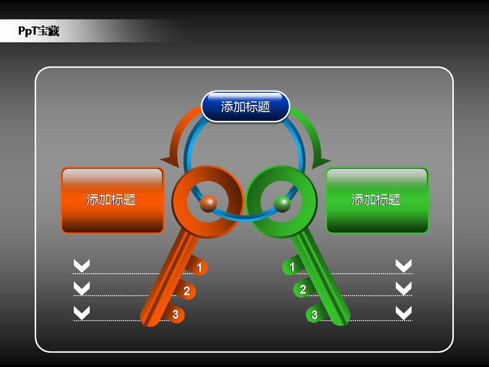 扩散关系单张图表表格PPT模版