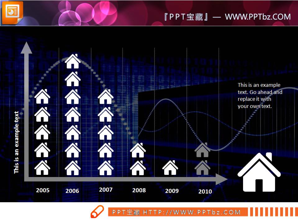 六张实用曲线图图表表格PPT模板