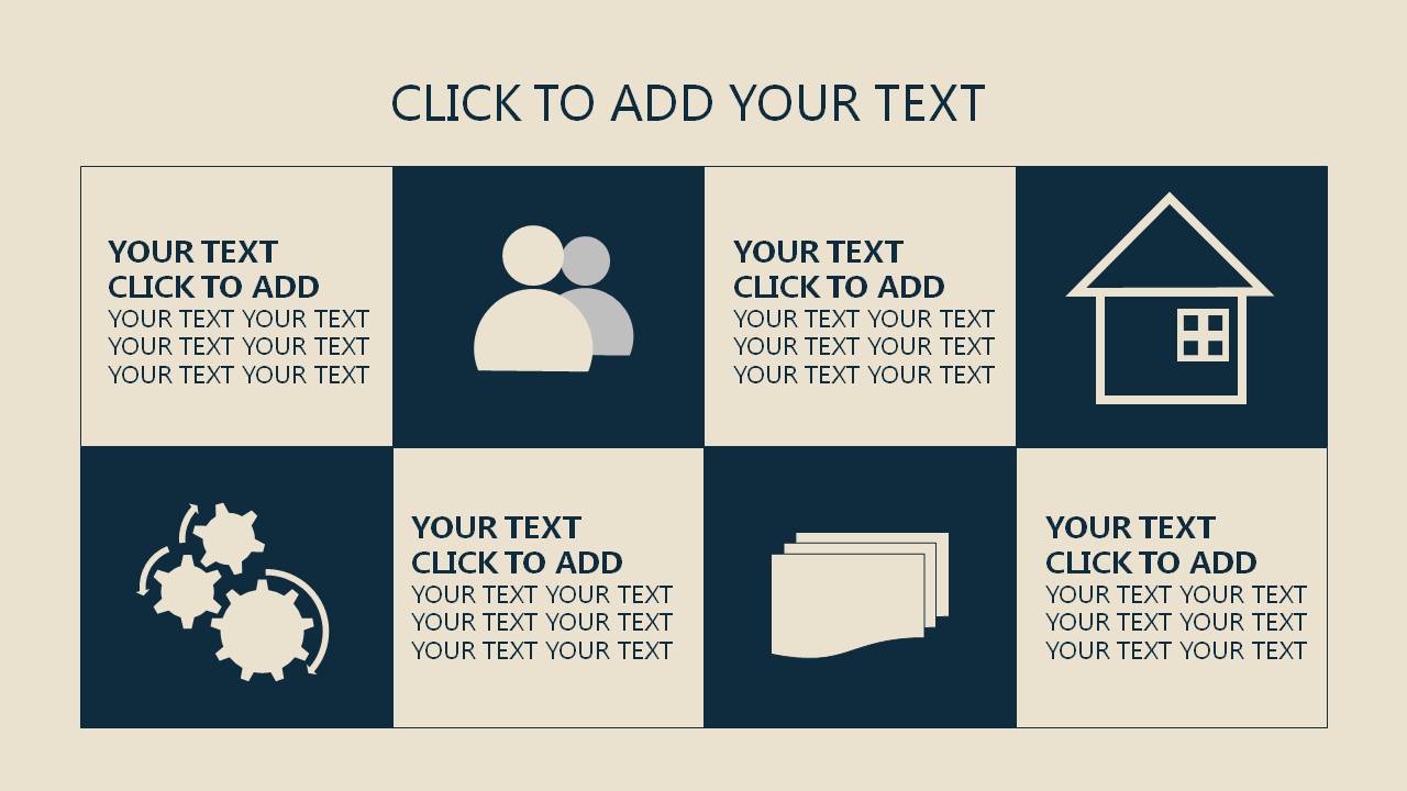 扁平化面积图商务数据PPT图表模板