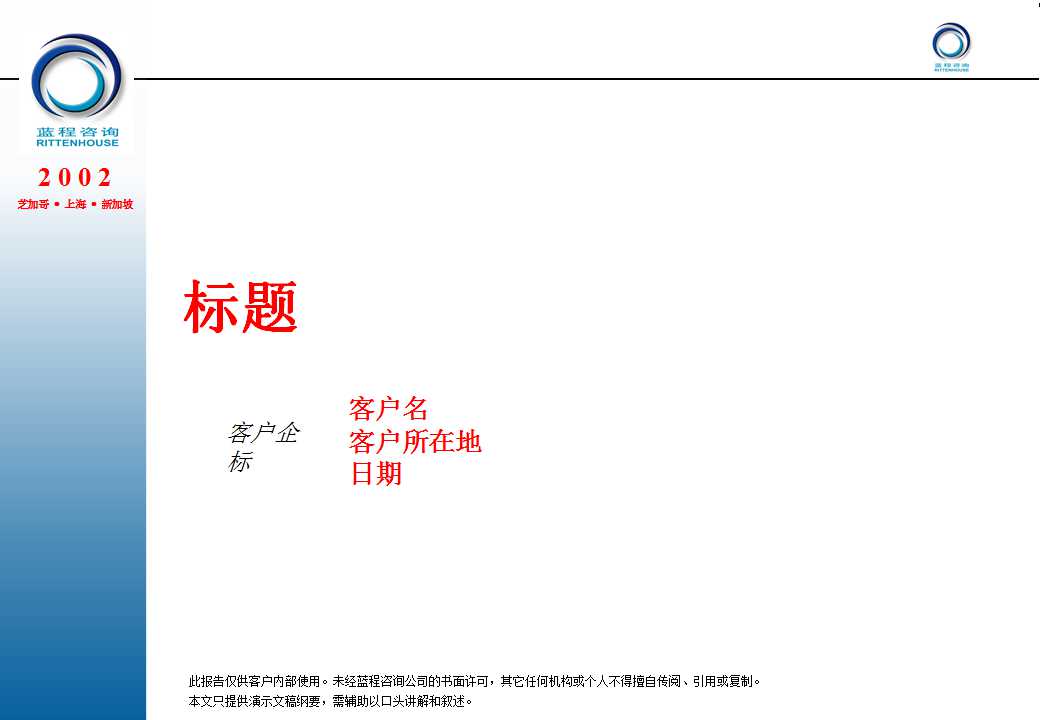 咨询工具PPT模型