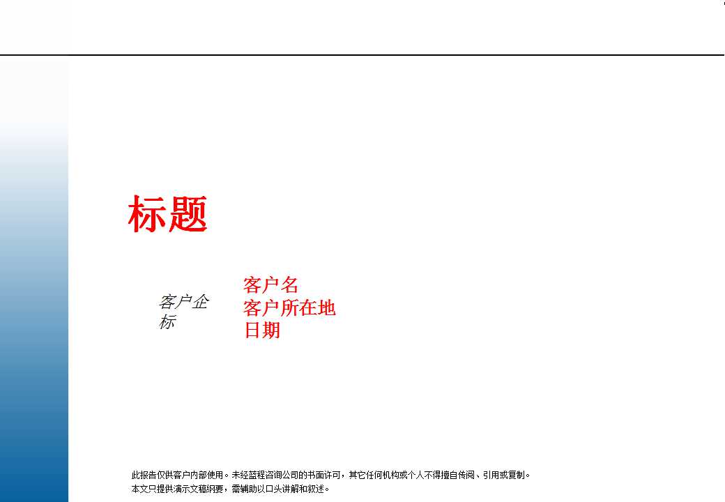 咨询工具PPT模型2