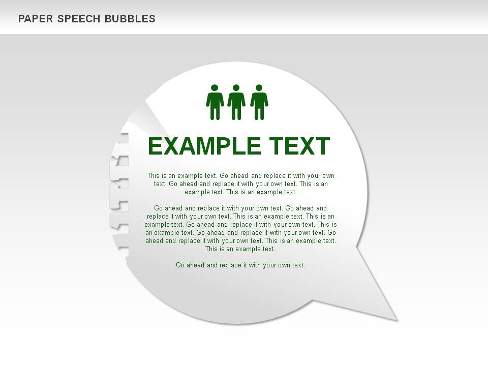 精美创意的对话气泡PPT图表模板