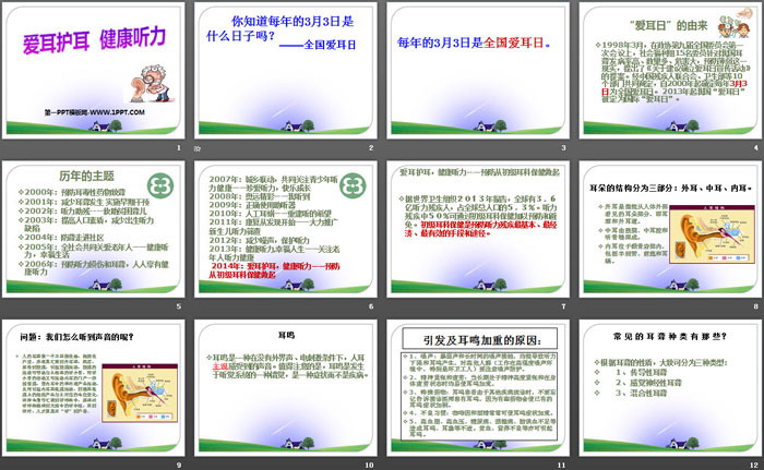 《爱耳护耳 健康听力》PPT