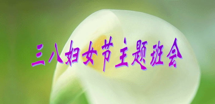 《三八妇女节主题班会》PPT