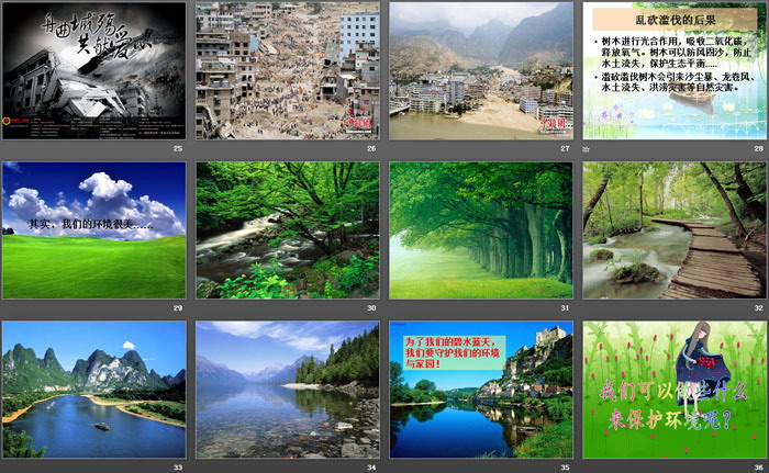 《爱绿 护绿 培绿》PPT下载
