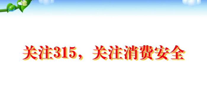 《关注315，关注消费安全》PPT