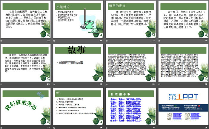 《让青春在劳动中闪》PPT