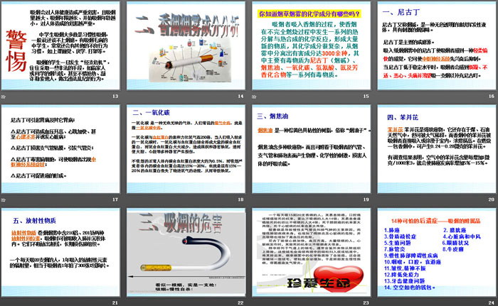 《吸烟有害健康》PPT