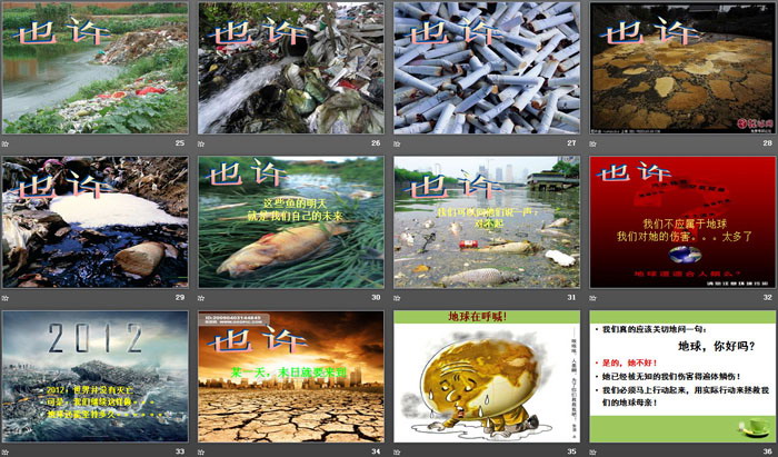 《地球，你好吗？》PPT