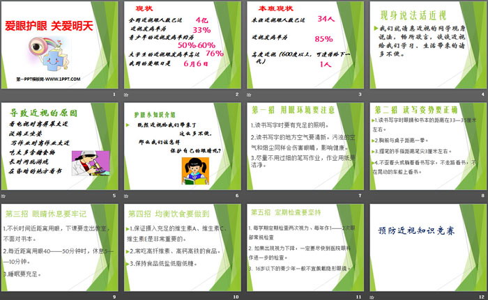 《爱眼护眼 关爱明天》PPT
