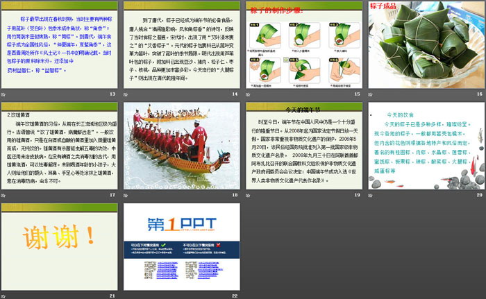 《吃粽子 话端午》PPT