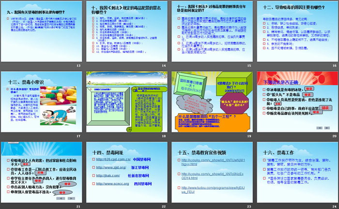 《禁毒宣传主题班会》PPT