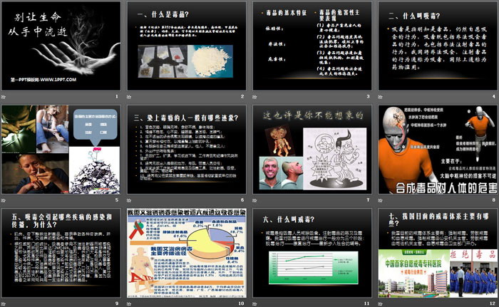 《别让生命 从手中流逝》PPT