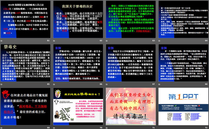 《禁毒知识宣传》PPT