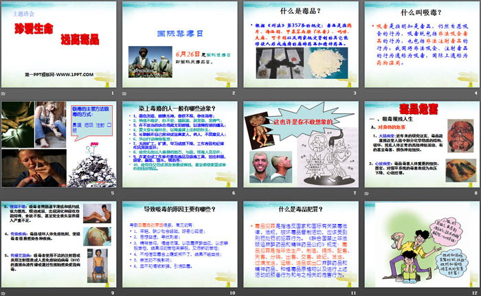 《珍爱生命 远离毒品》PPT下载