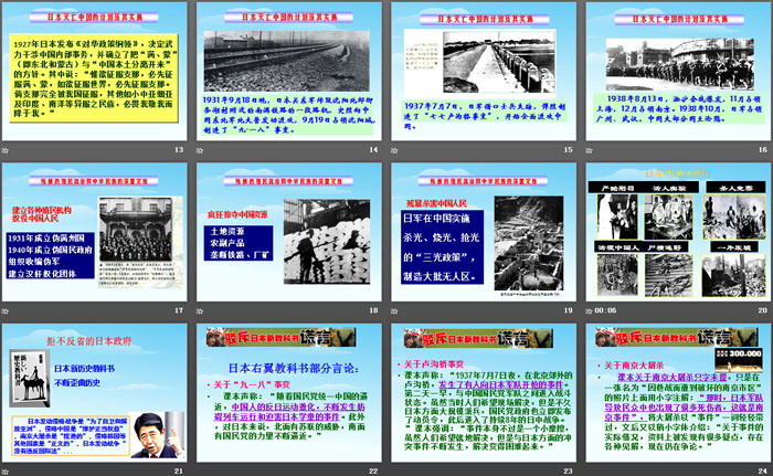 《牢记历史 不忘过去》PPT