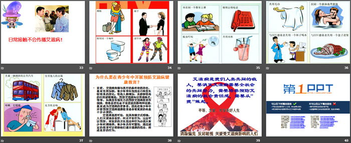 《向零艾滋迈进》PPT