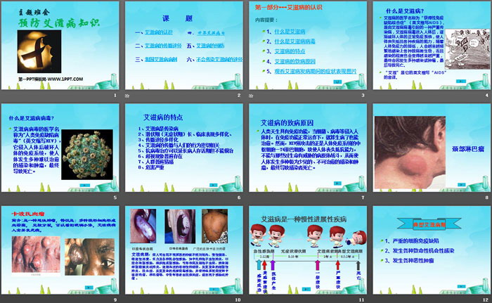 《预防艾滋病知识》PPT