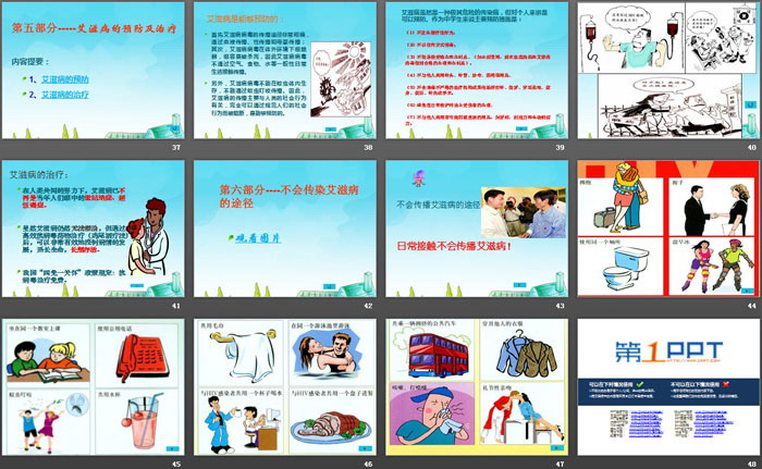 《预防艾滋病知识》PPT
