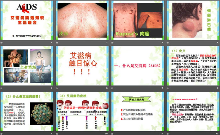 《艾滋病防治知识》PPT