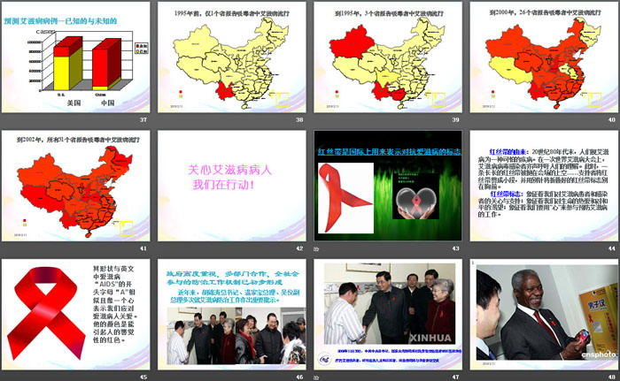 《行动起来向‘零’艾滋迈进》PPT