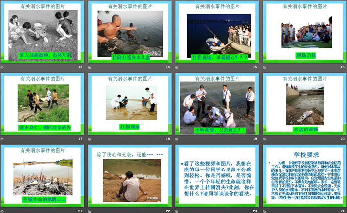 《珍爱生命 远离溺水伤害》PPT下载