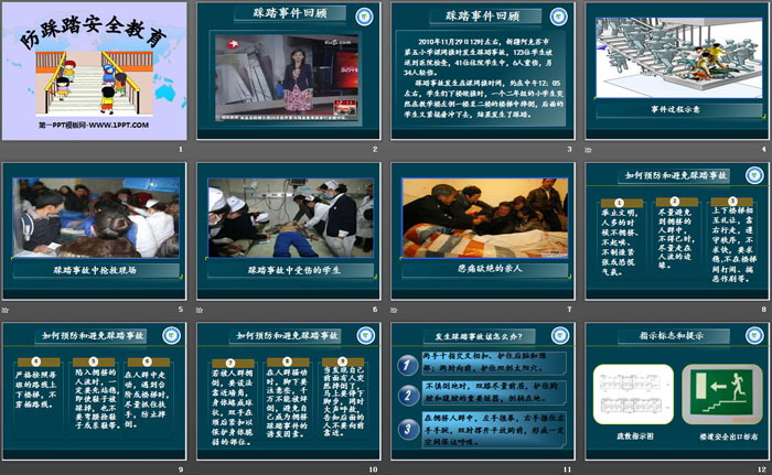 《防踩踏安全教育》PPT