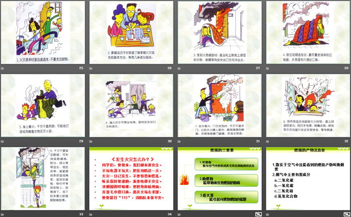 《消防安全主题班会》PPT