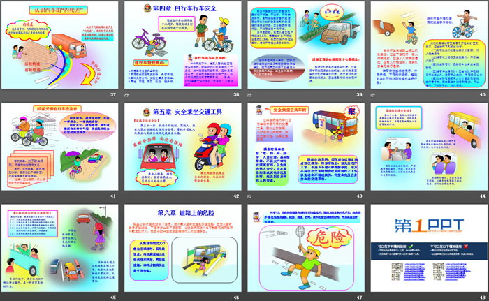 《交通安全伴我成长》PPT