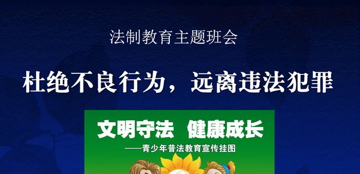 《杜绝不良行为，远离违法犯罪》PPT