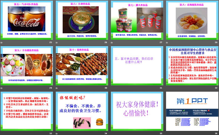 《食品安全关系你我他》PPT