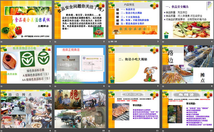 《食品安全关注你我他》PPT