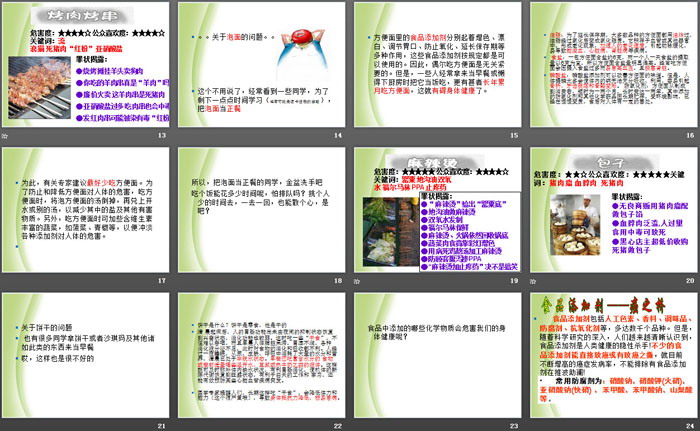 《食品安全教育》PPT