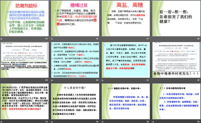 《食品安全教育》PPT