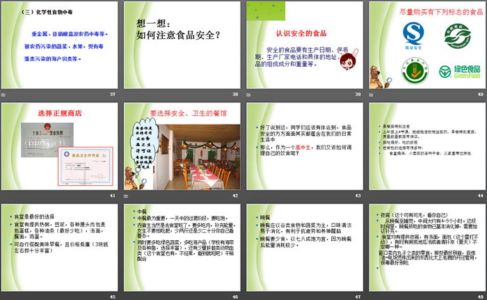 《食品安全教育》PPT
