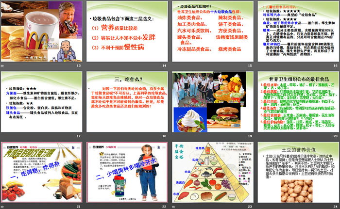 《中小学生饮食与健康》PPT