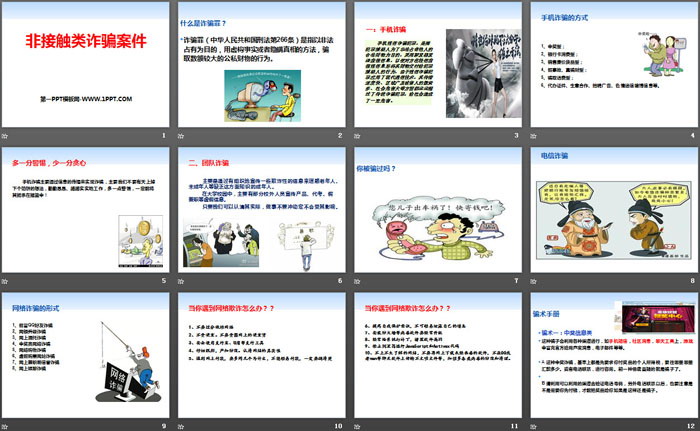 《非接触类诈骗案件》PPT